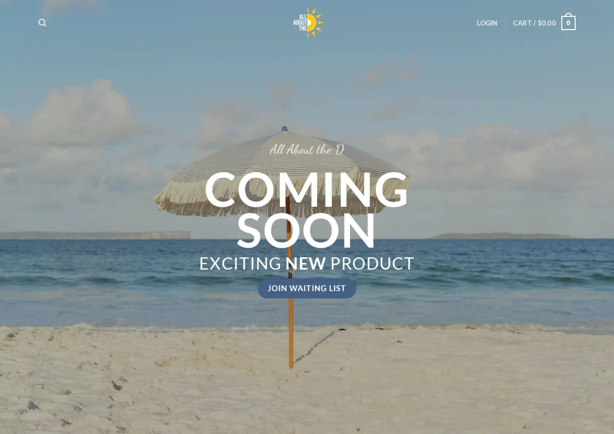 Store homepage