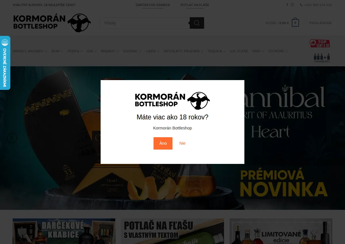 Store homepage