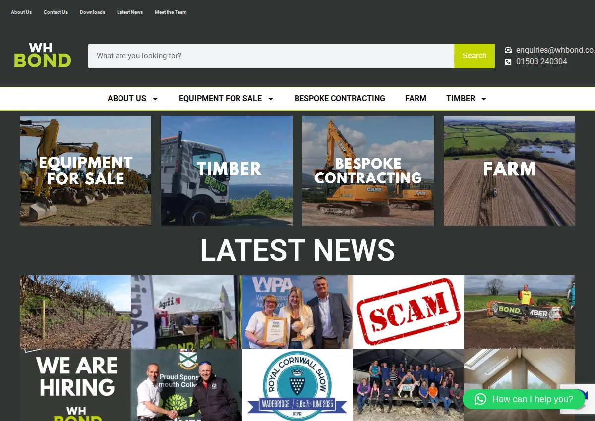 Store homepage