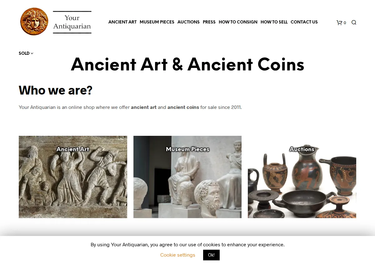 Store homepage