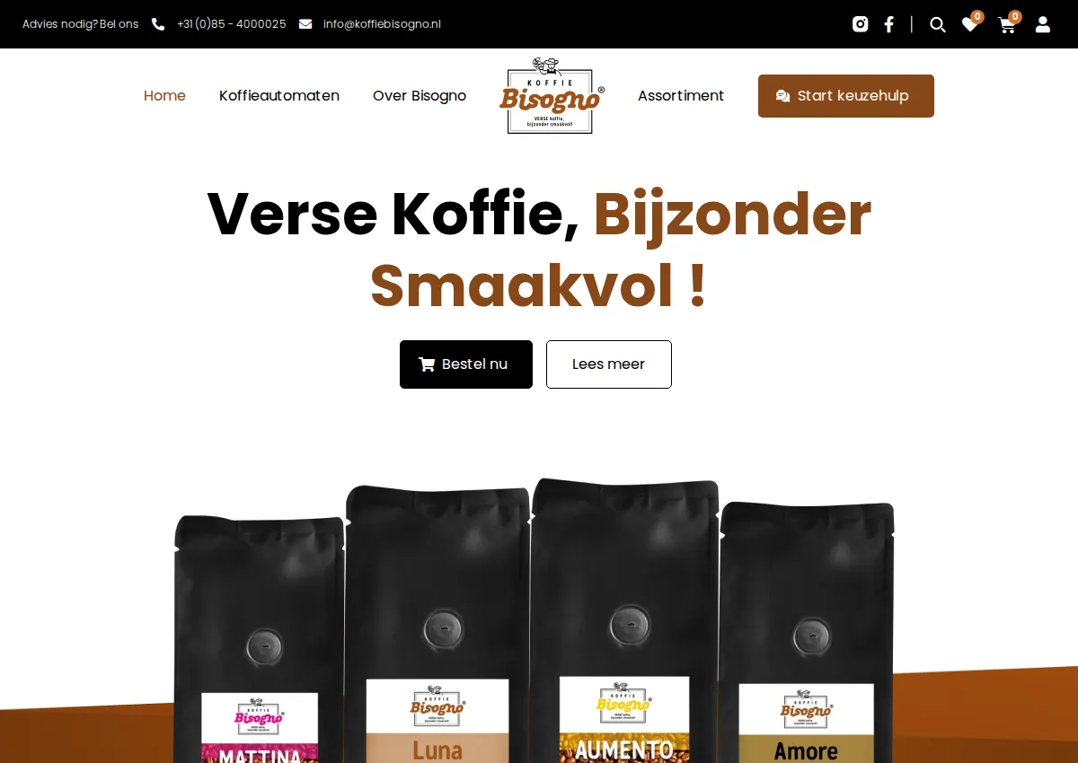 Store homepage