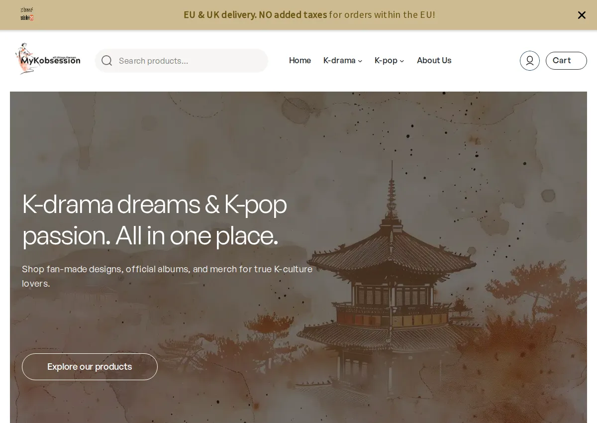 Store homepage