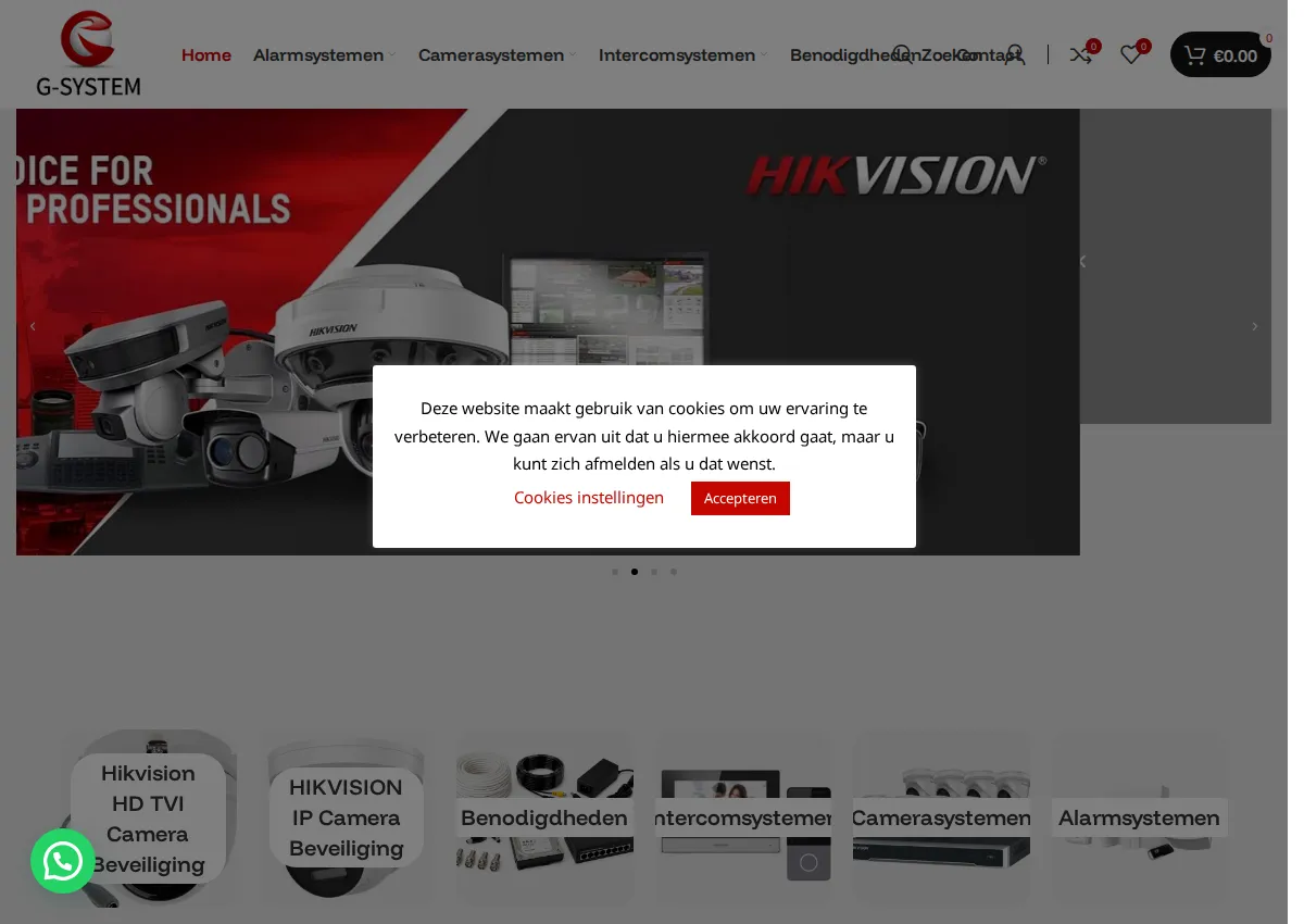 Store homepage