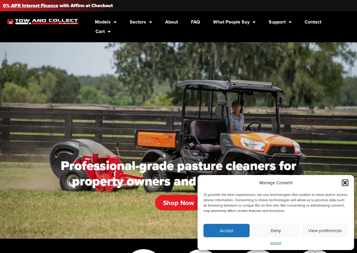 Store homepage