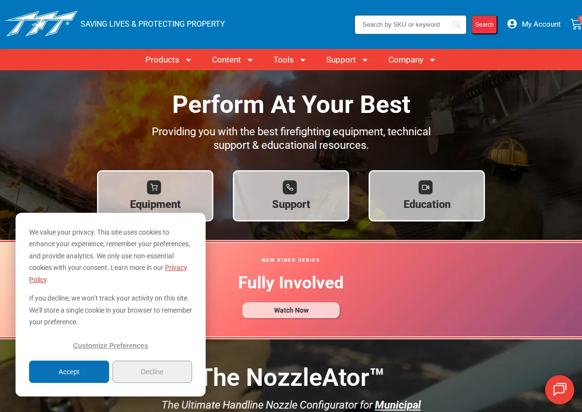 Store homepage