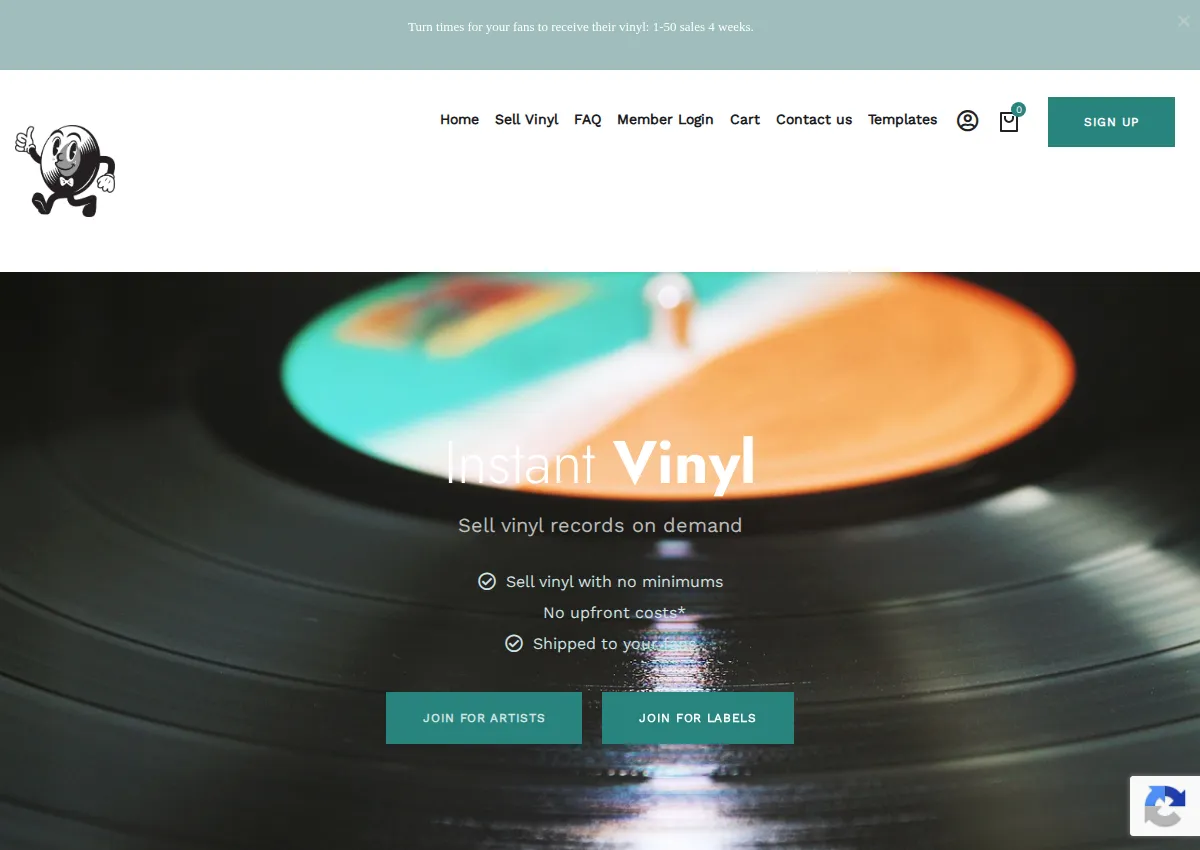 Store homepage