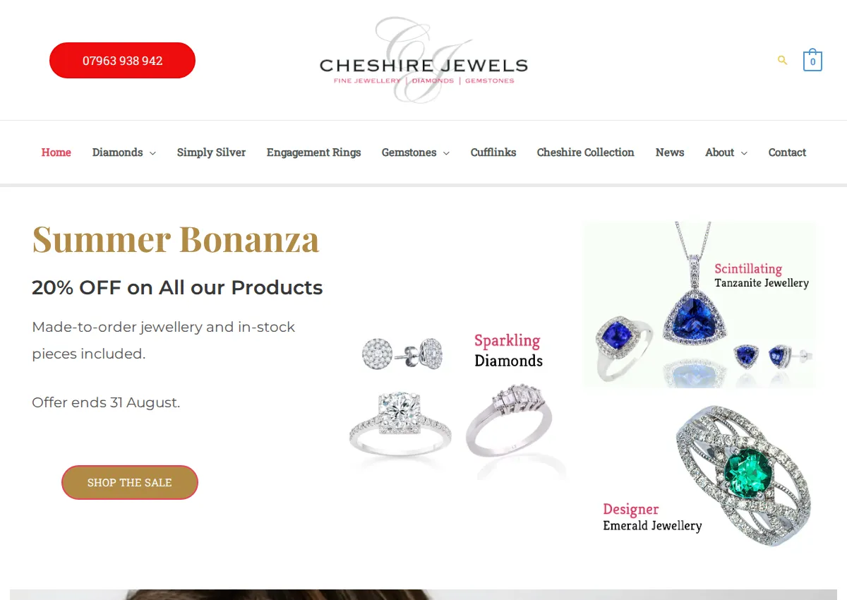 Store homepage