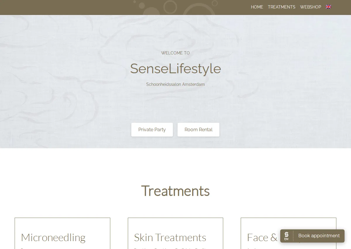 Store homepage