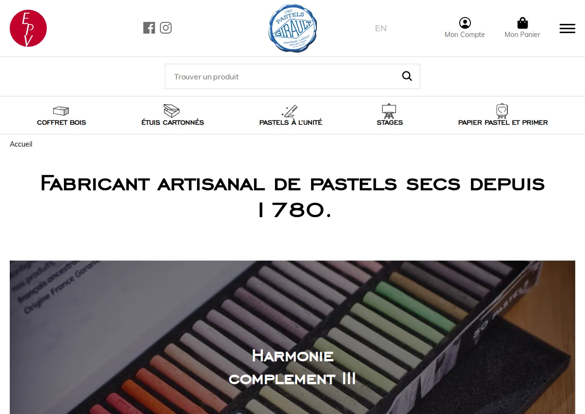 Store homepage