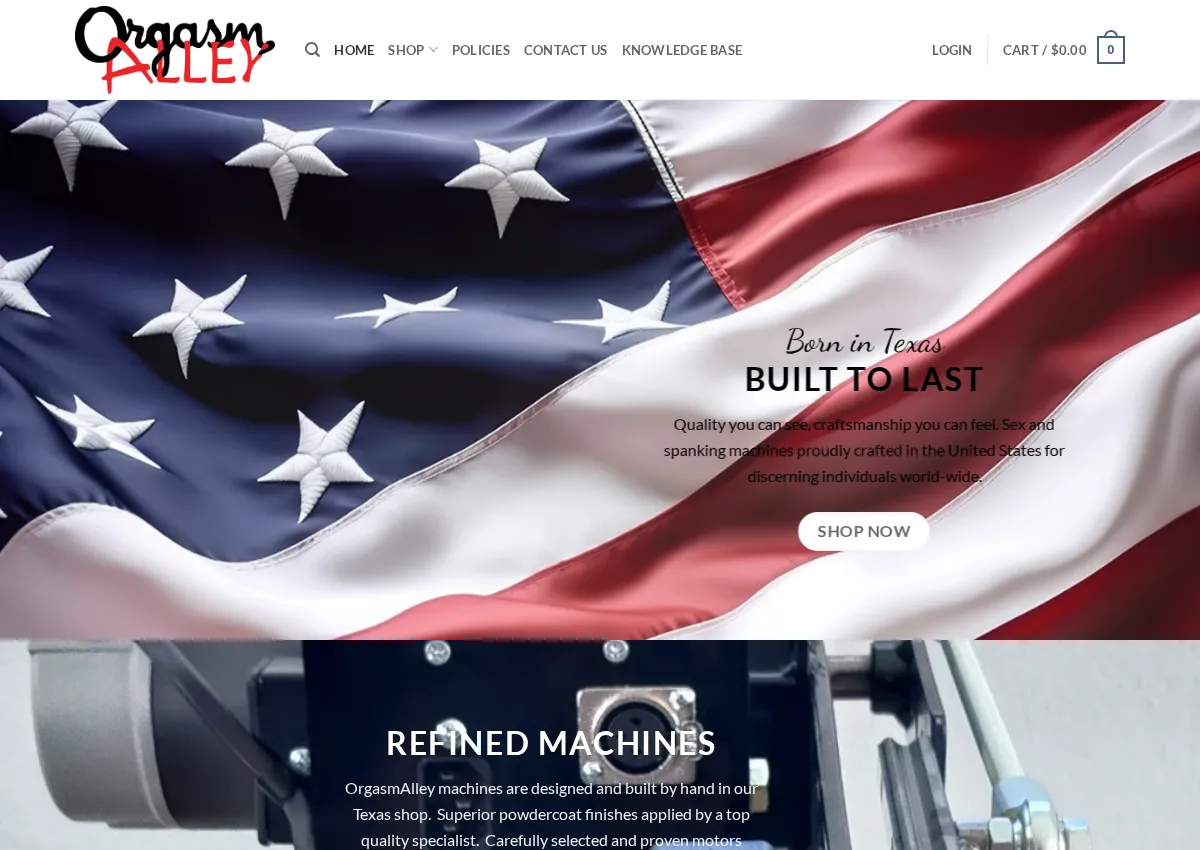 Store homepage