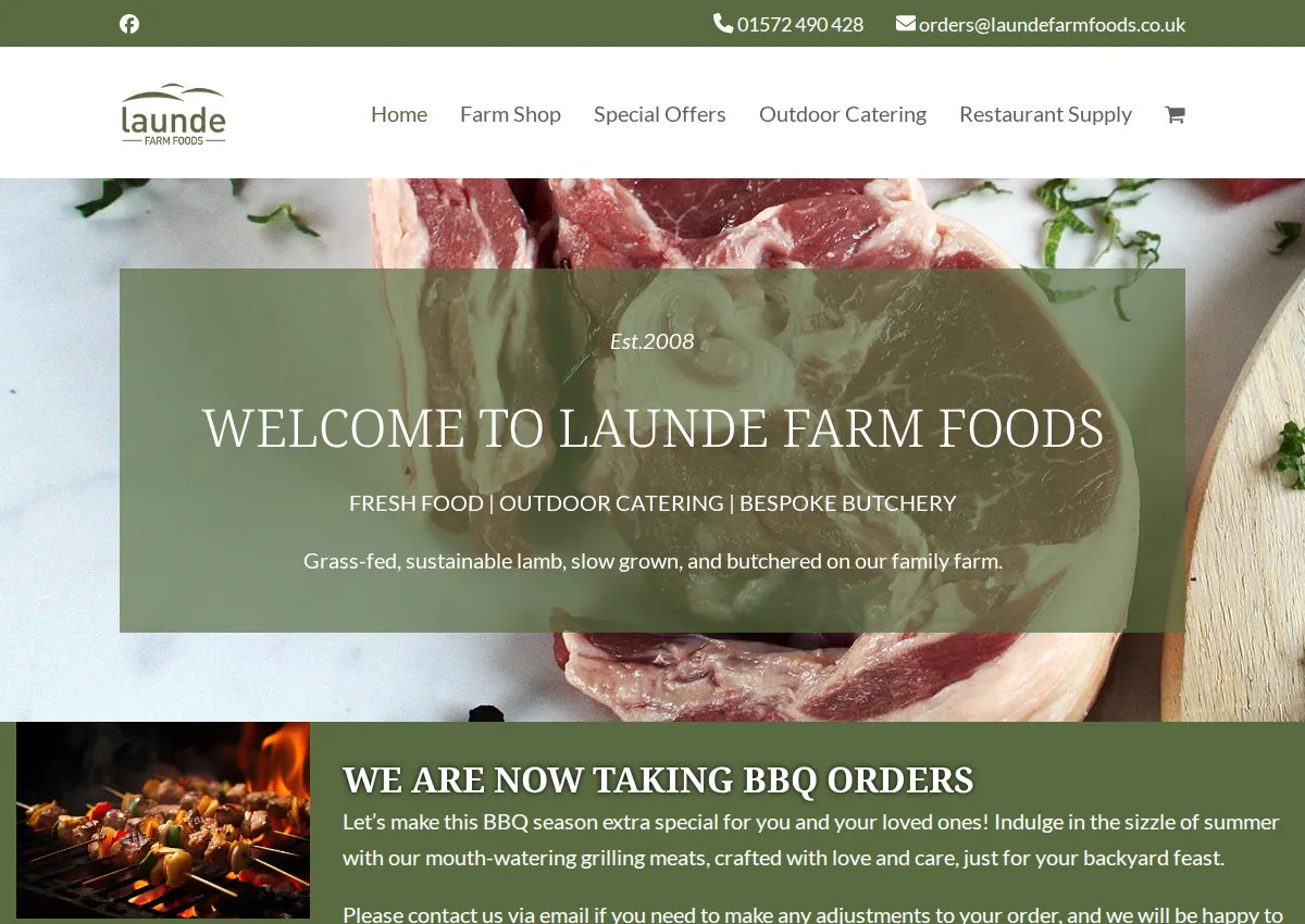 Store homepage