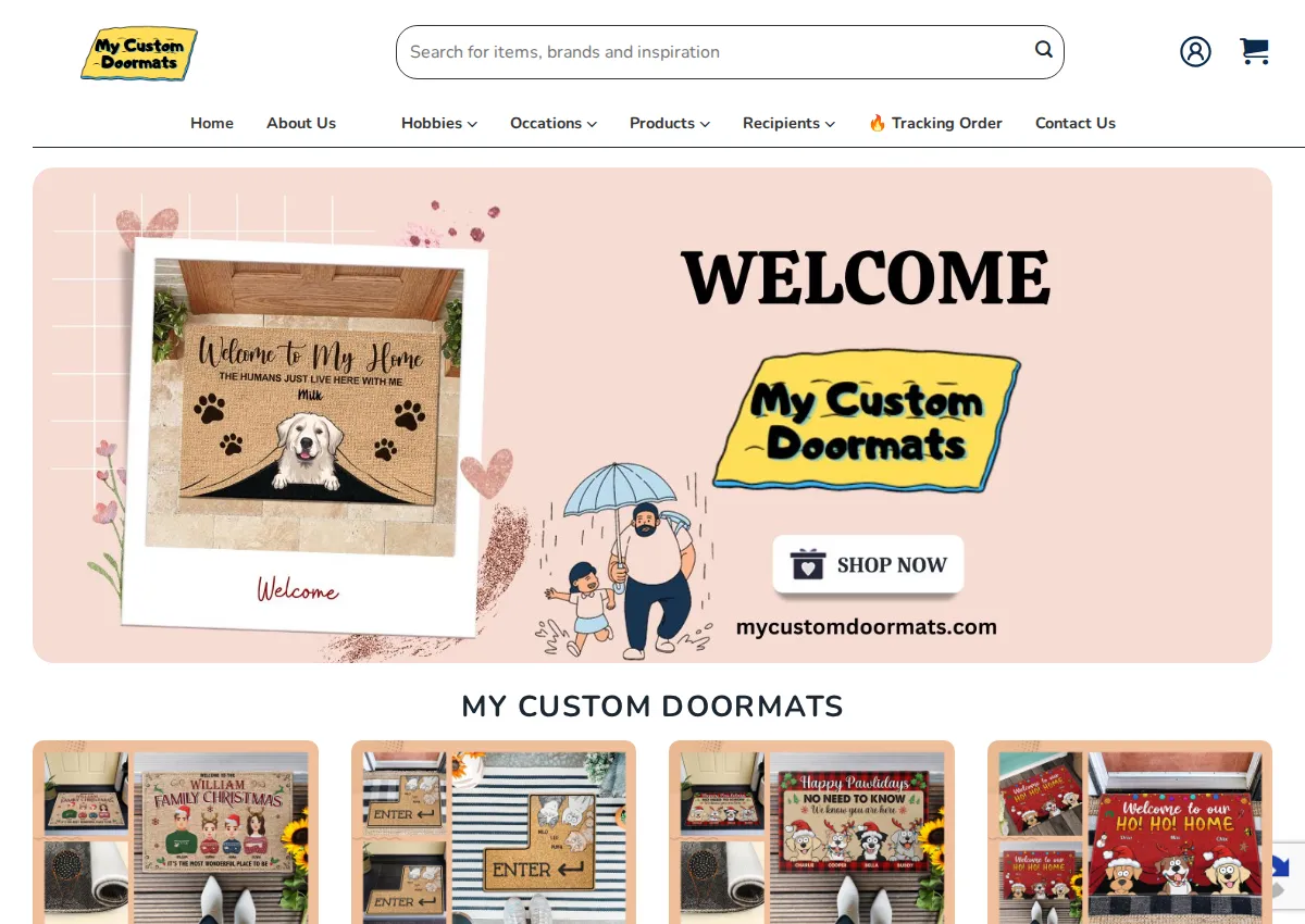 Store homepage