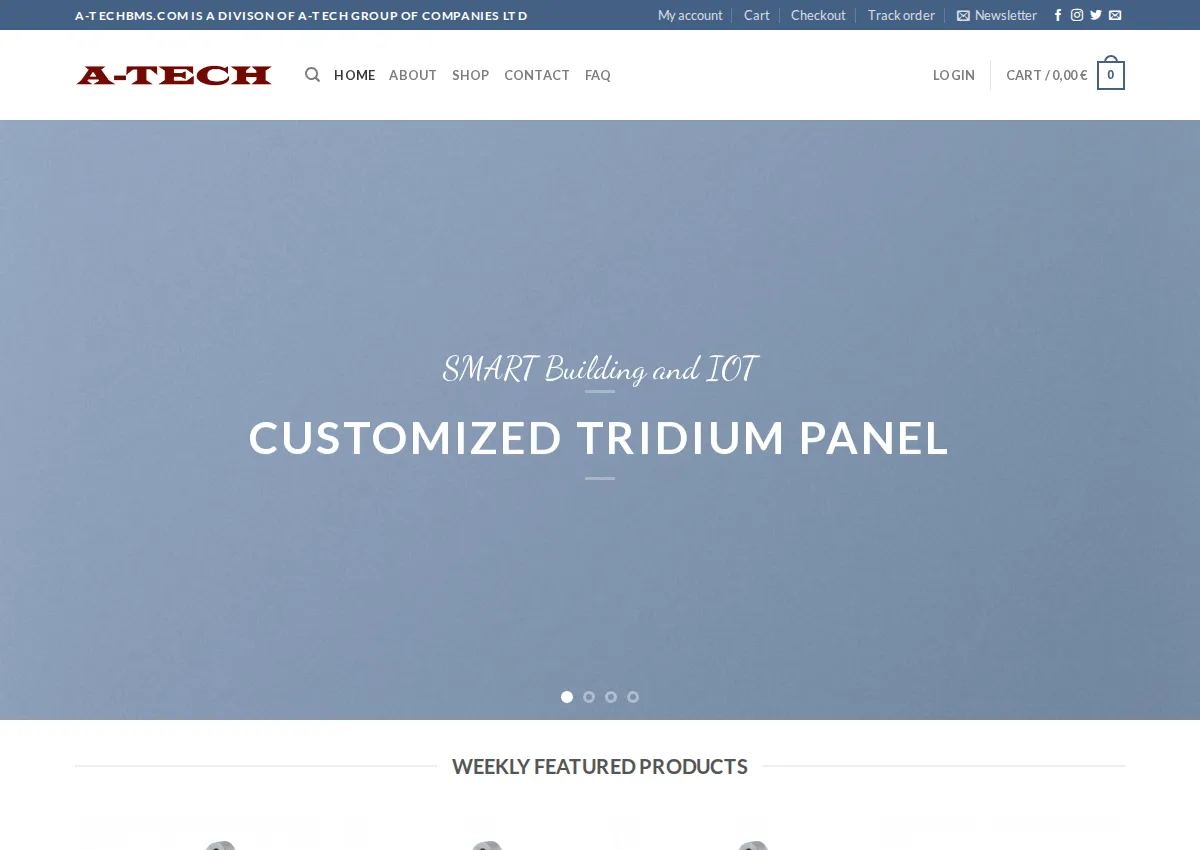 Store homepage