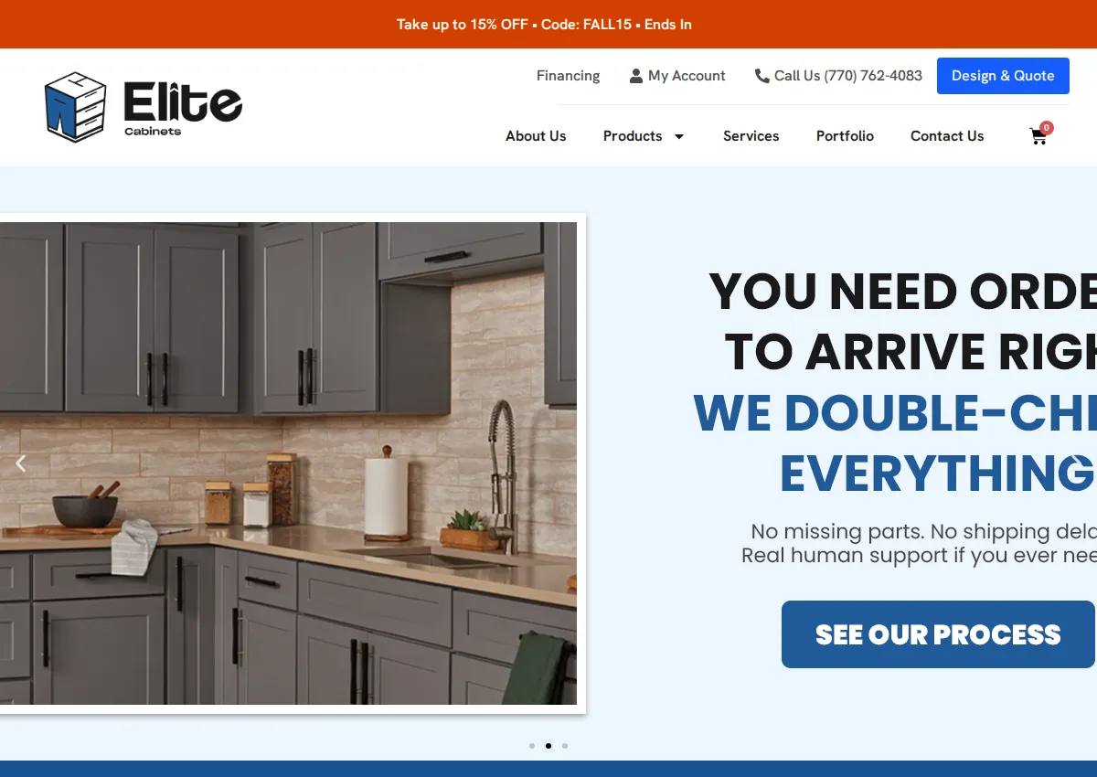 Store homepage