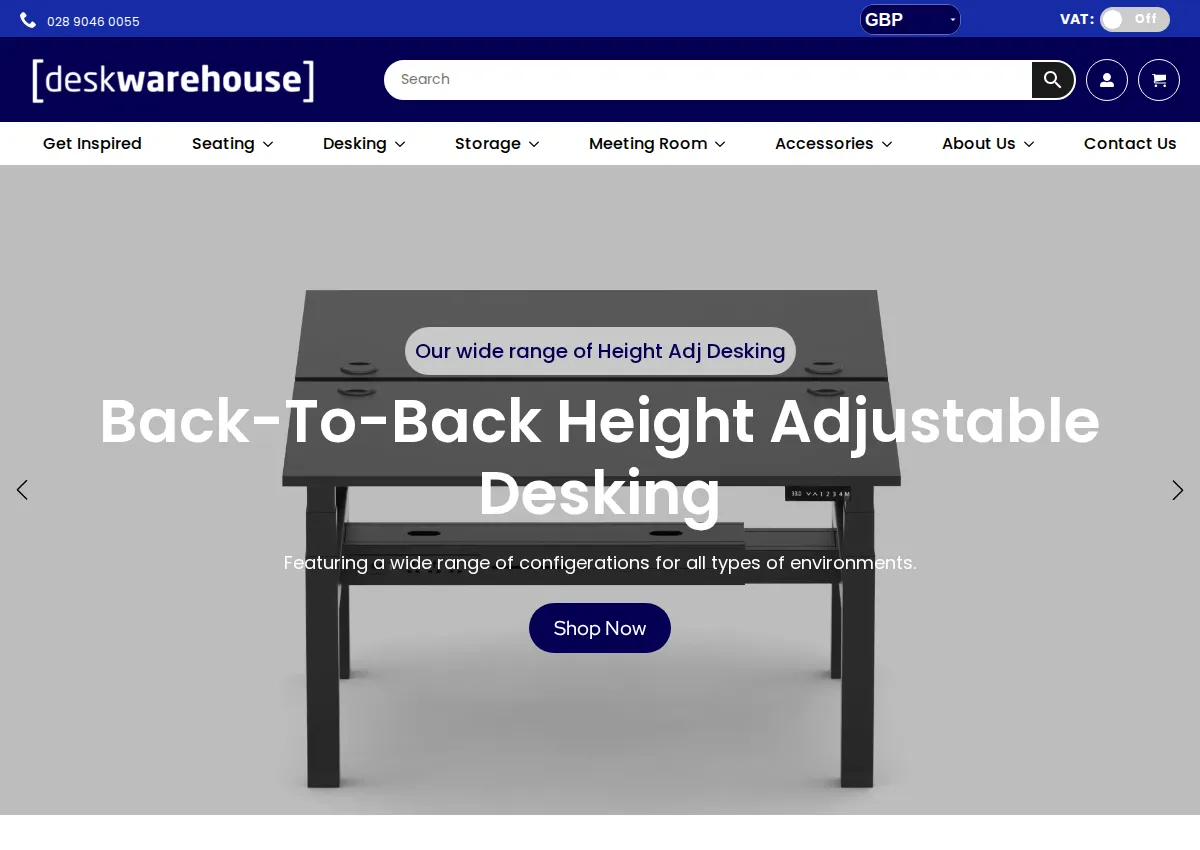 Store homepage