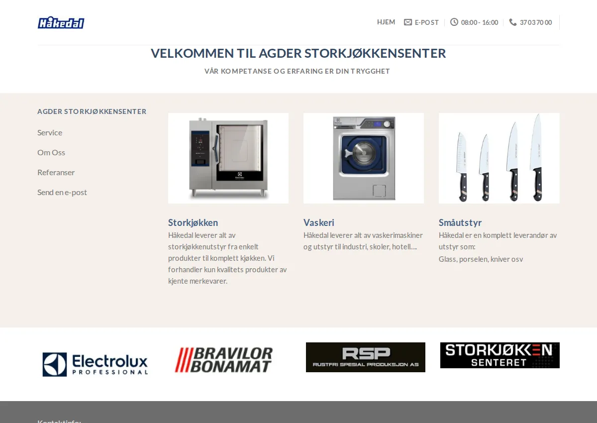 Store homepage