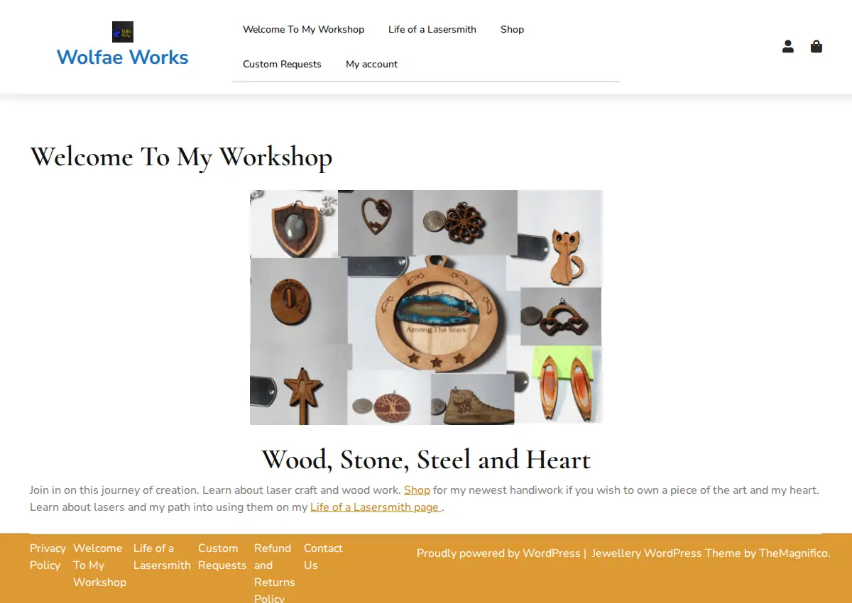 Store homepage