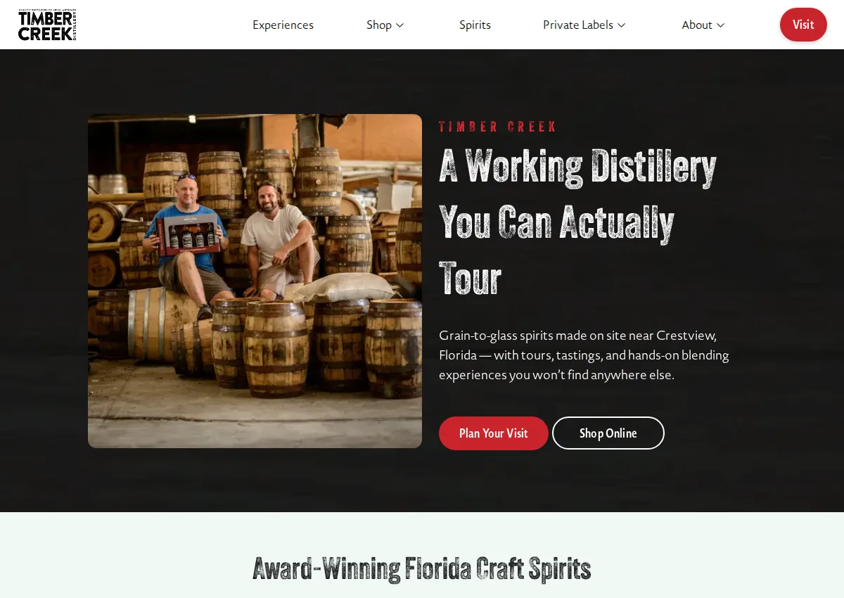 Store homepage