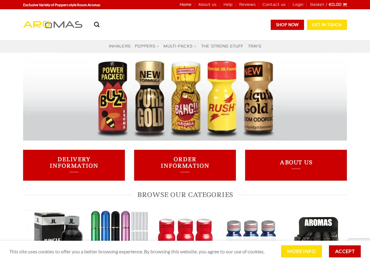 Store homepage