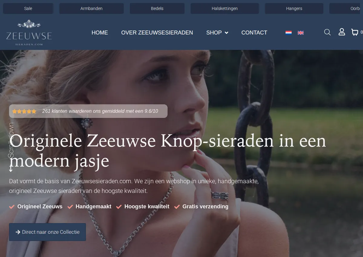 Store homepage