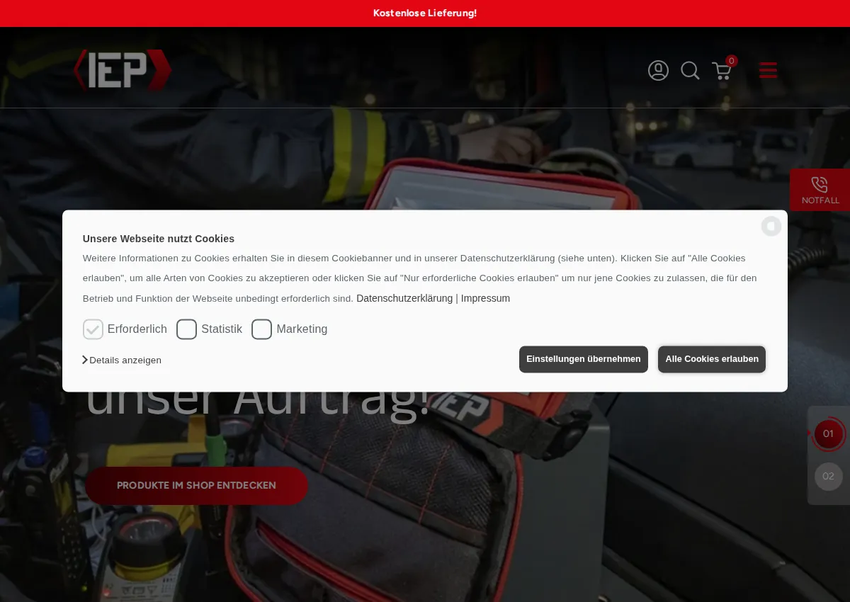 Store homepage