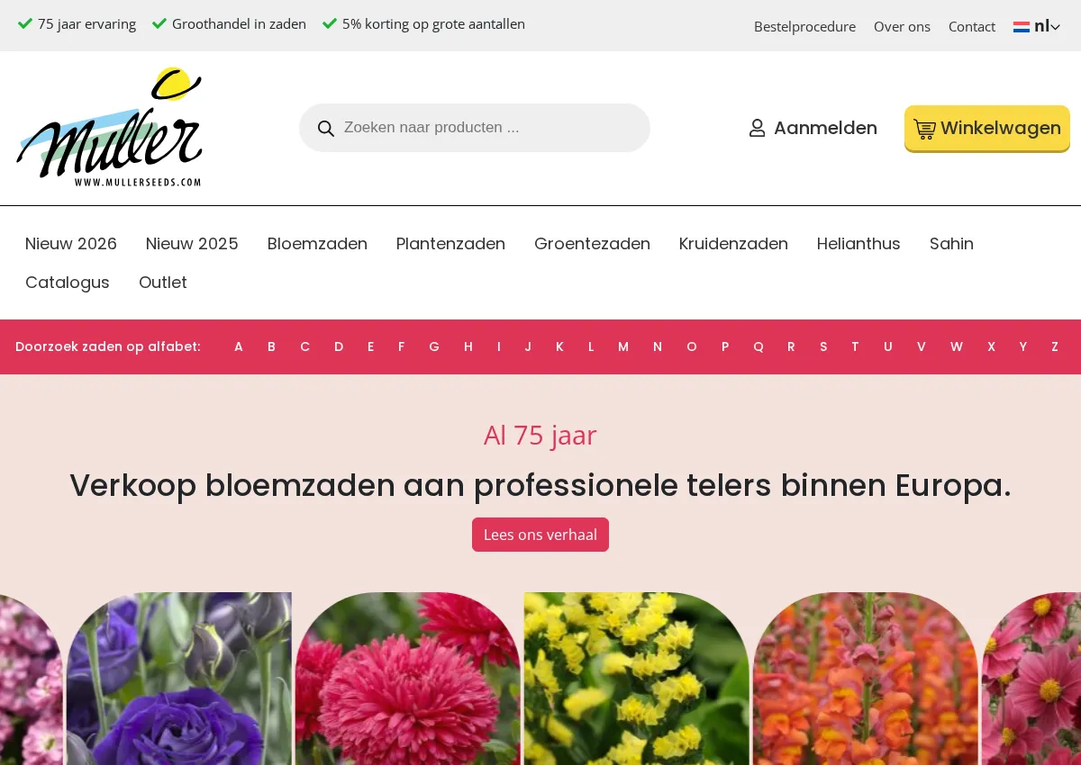 Store homepage