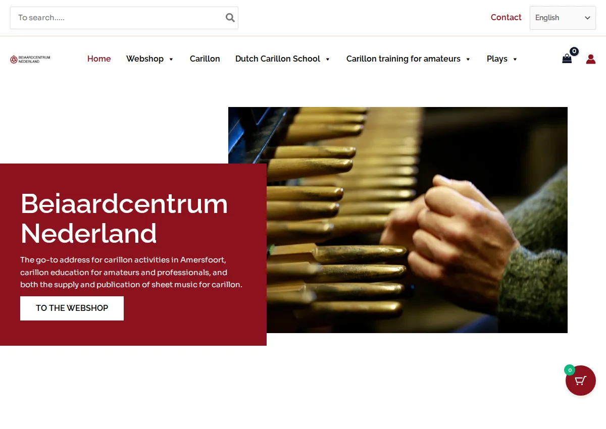 Store homepage