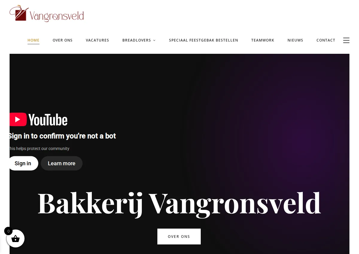 Store homepage