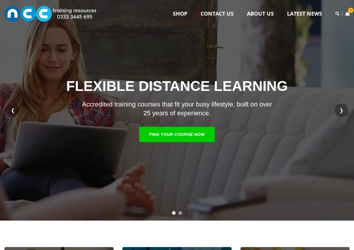 Store homepage