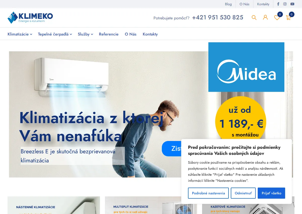 Store homepage