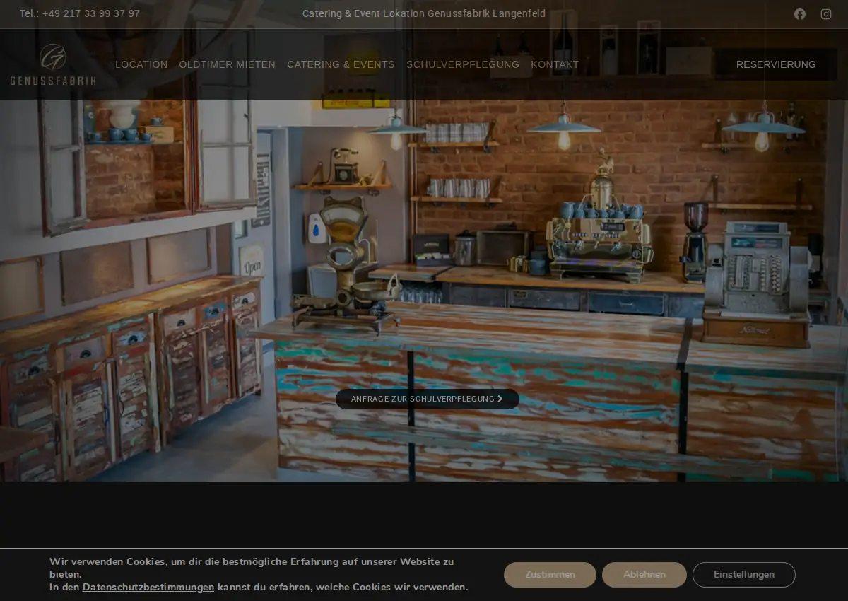 Store homepage