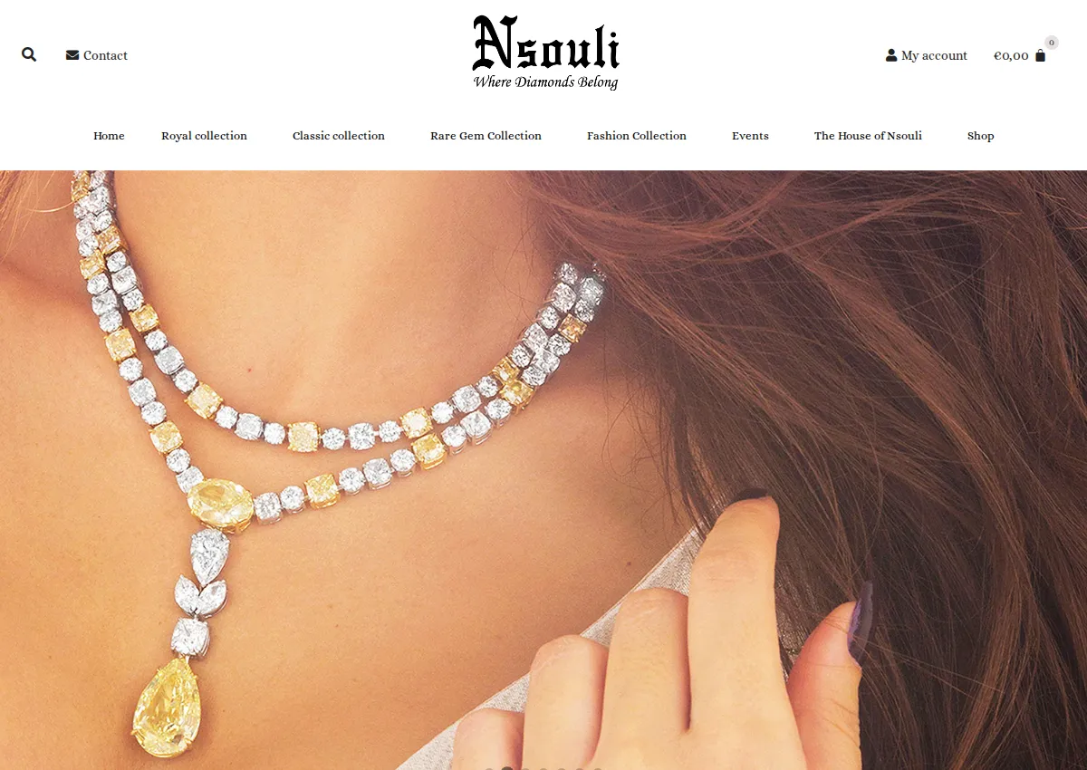 Store homepage