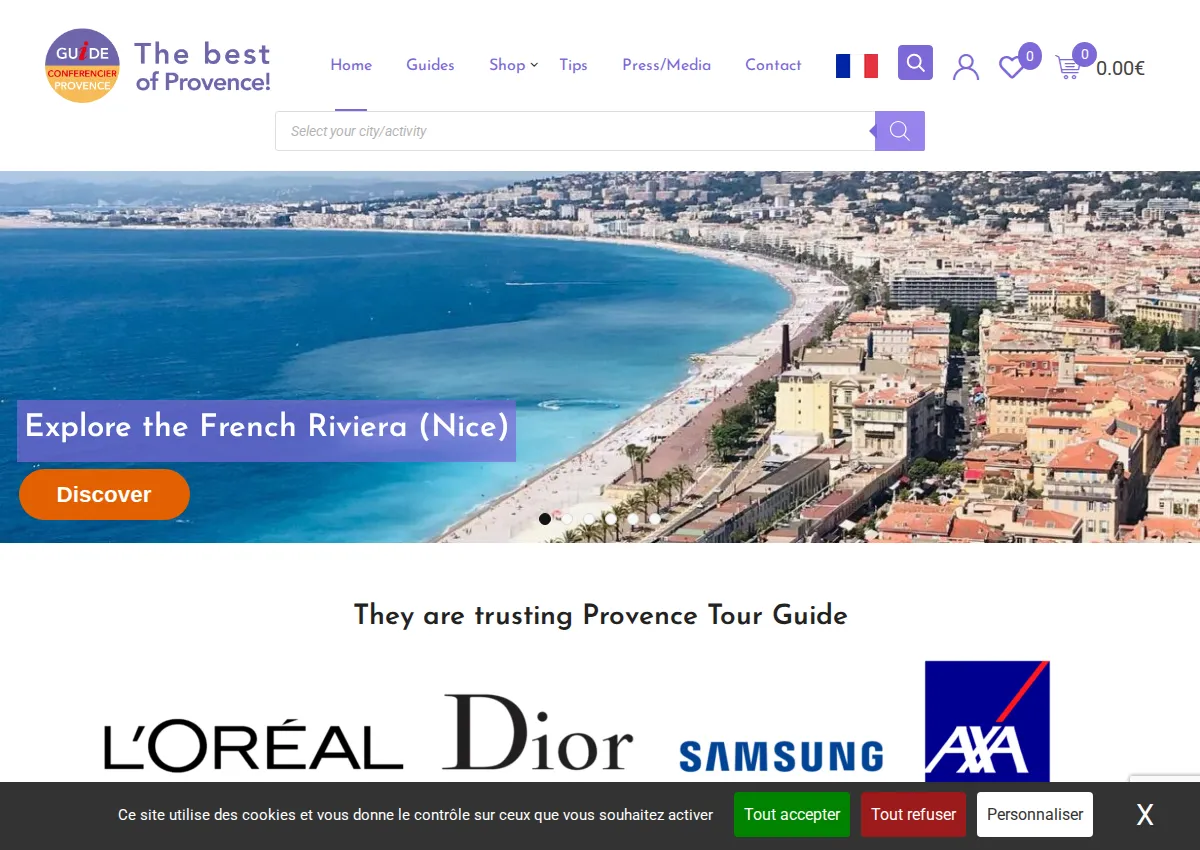 Store homepage