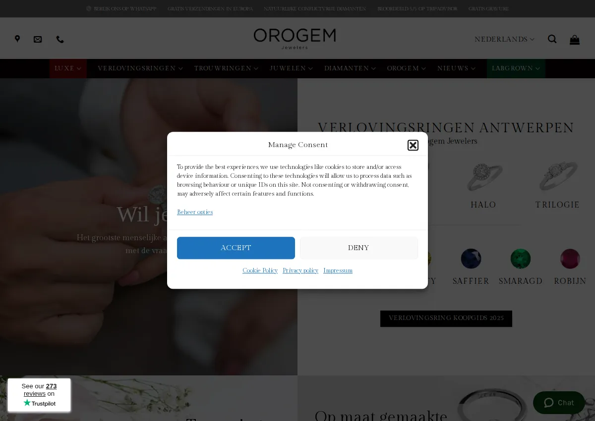 Store homepage