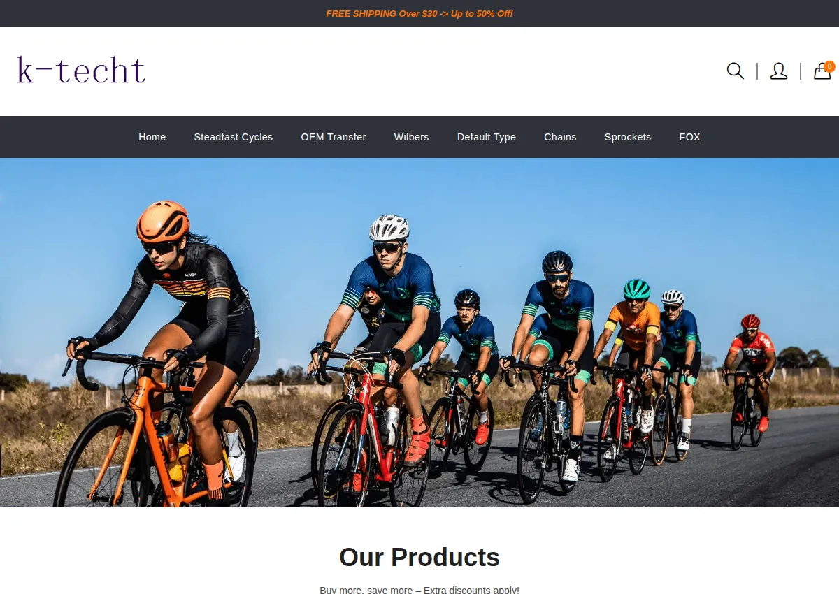 Store homepage