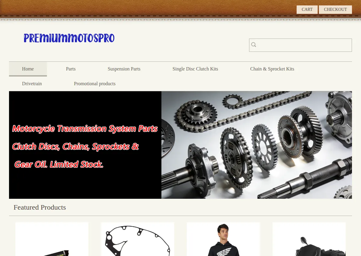 Store homepage