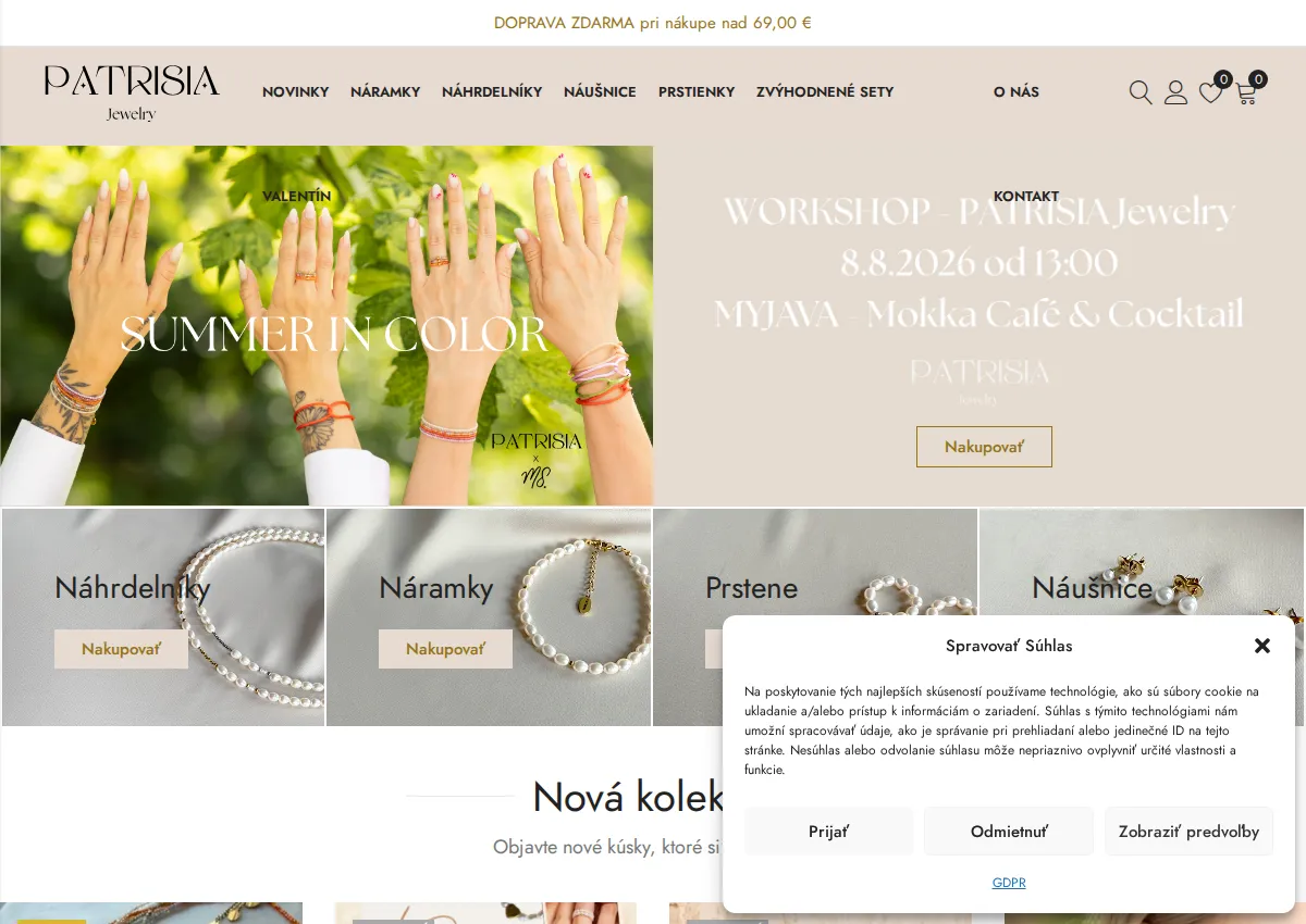 Store homepage