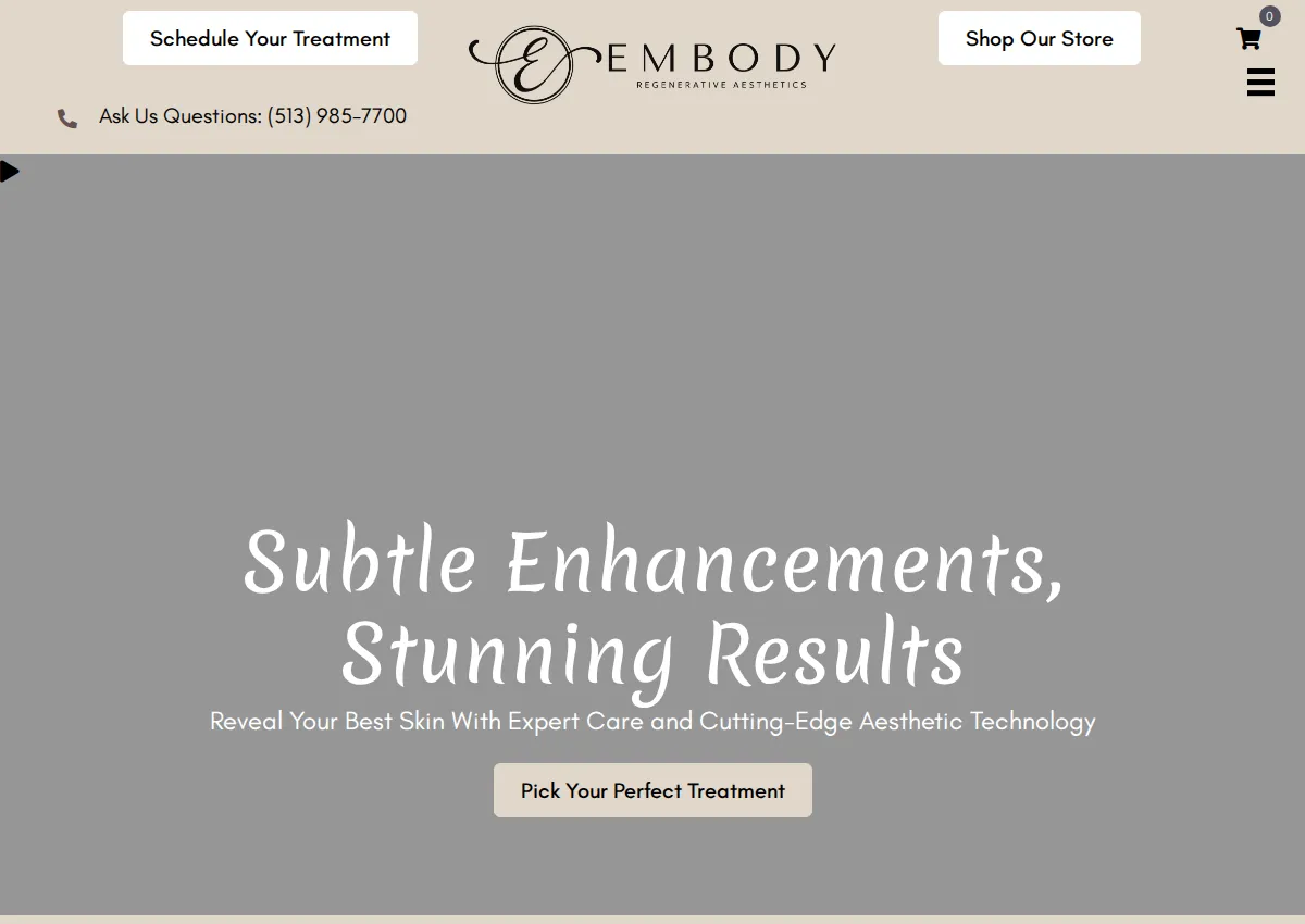 Store homepage