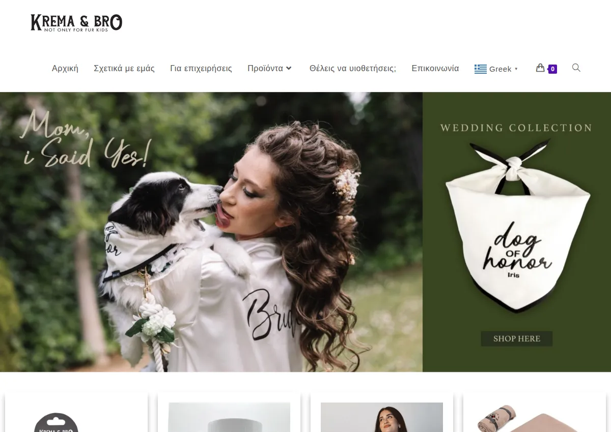 Store homepage
