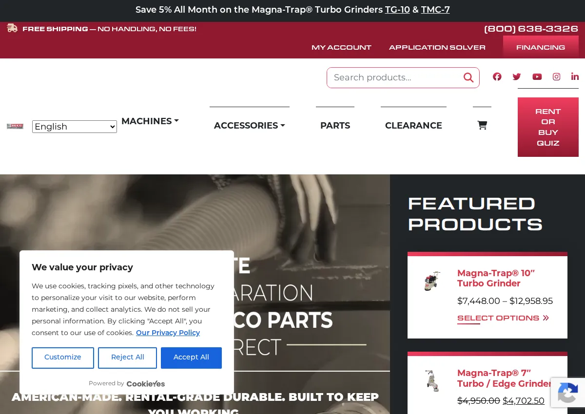 Store homepage