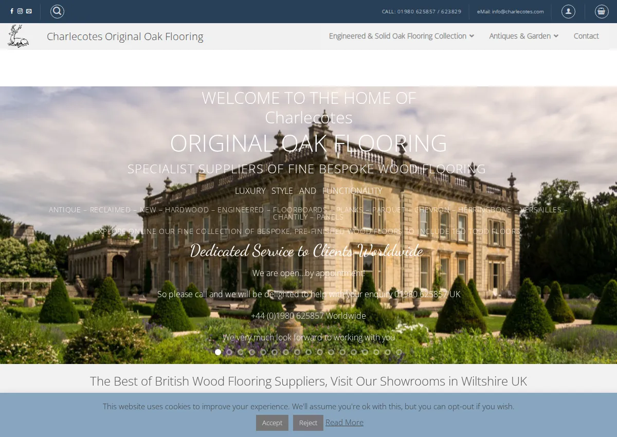 Store homepage