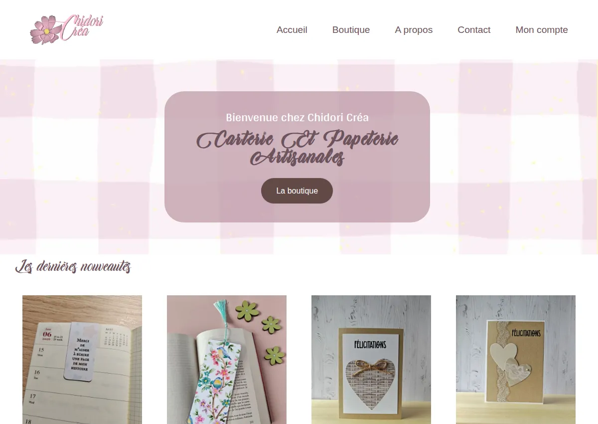 Store homepage