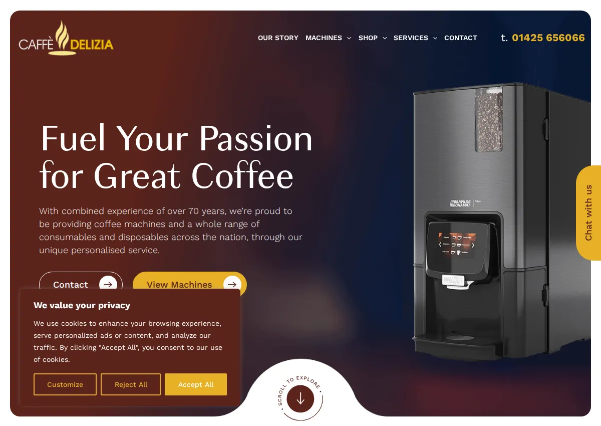 Store homepage