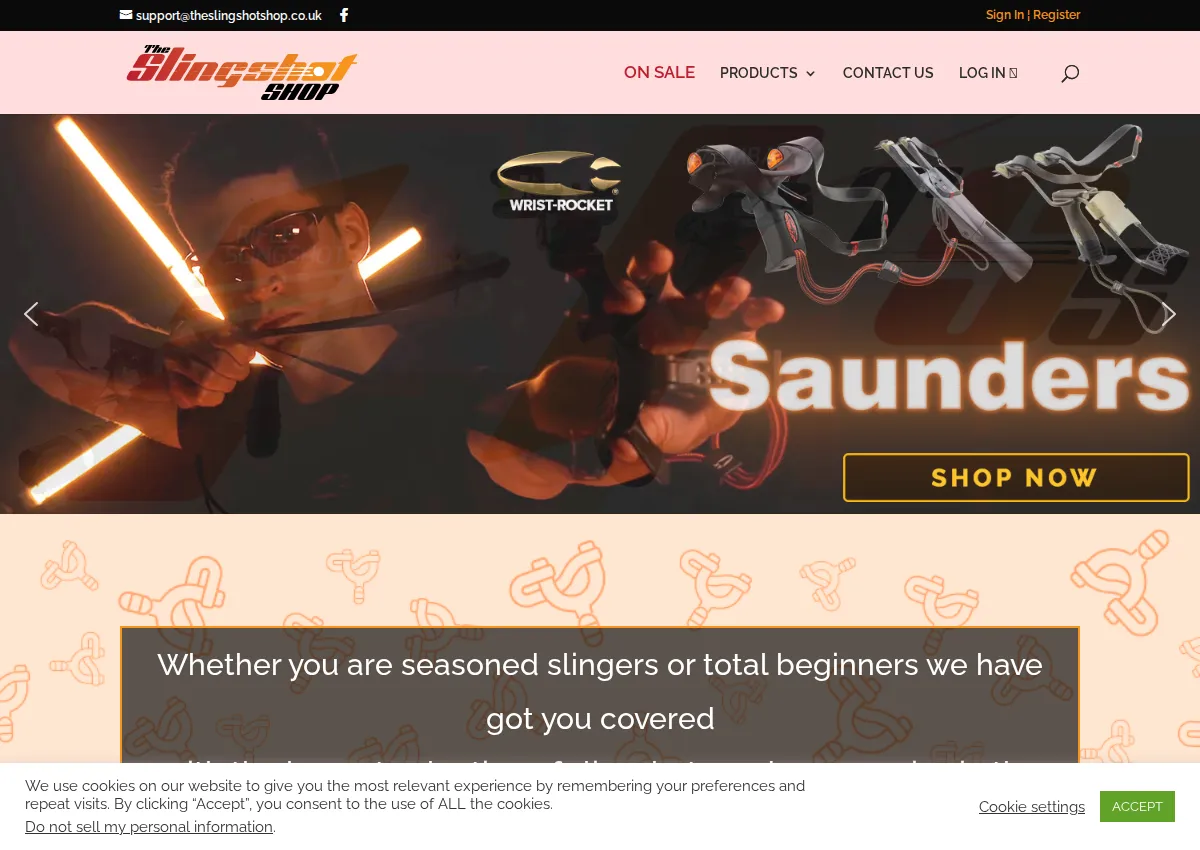 Store homepage