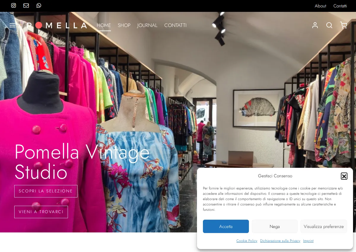 Store homepage