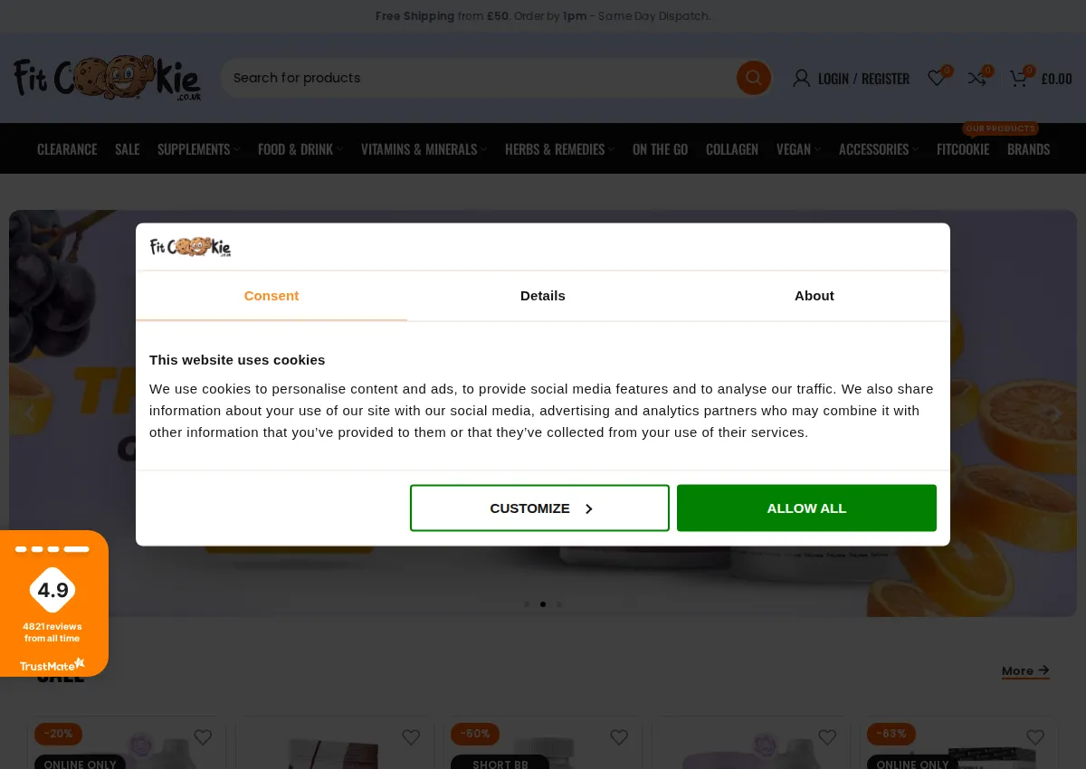 Store homepage
