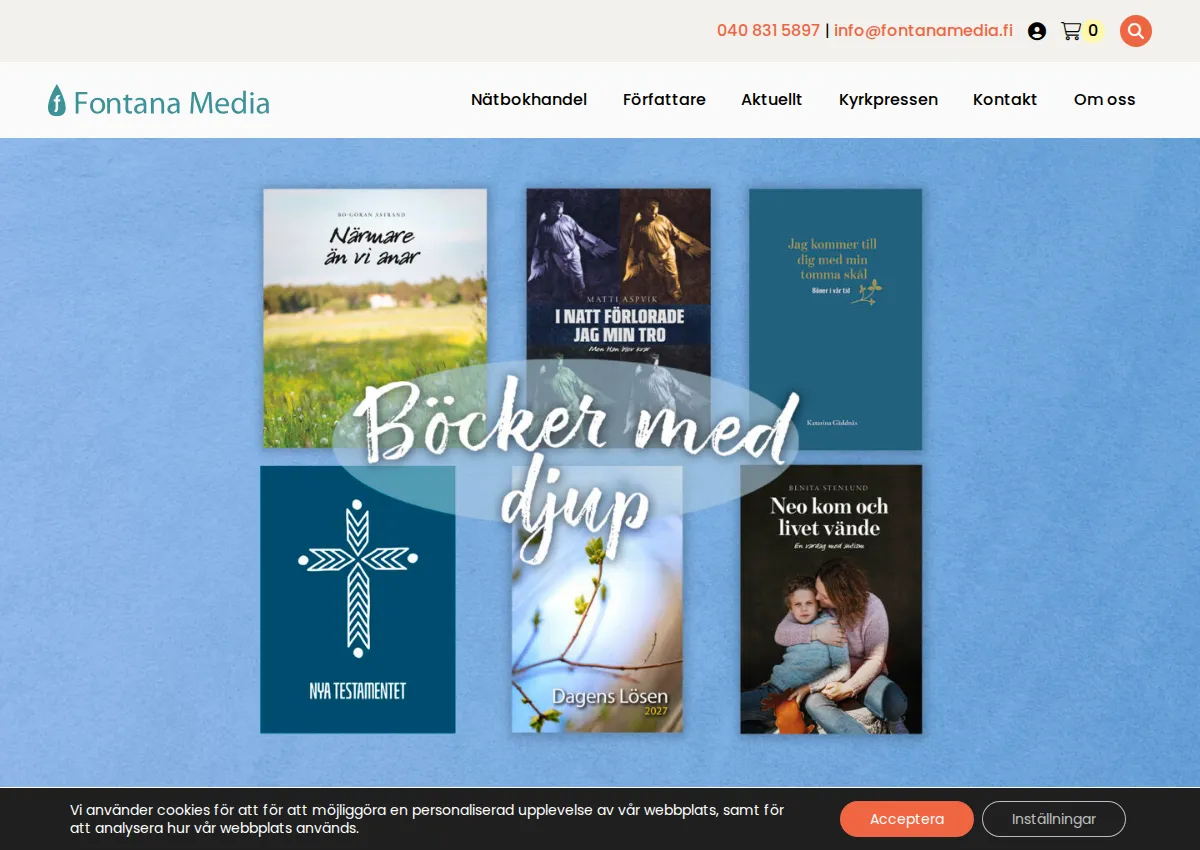Store homepage