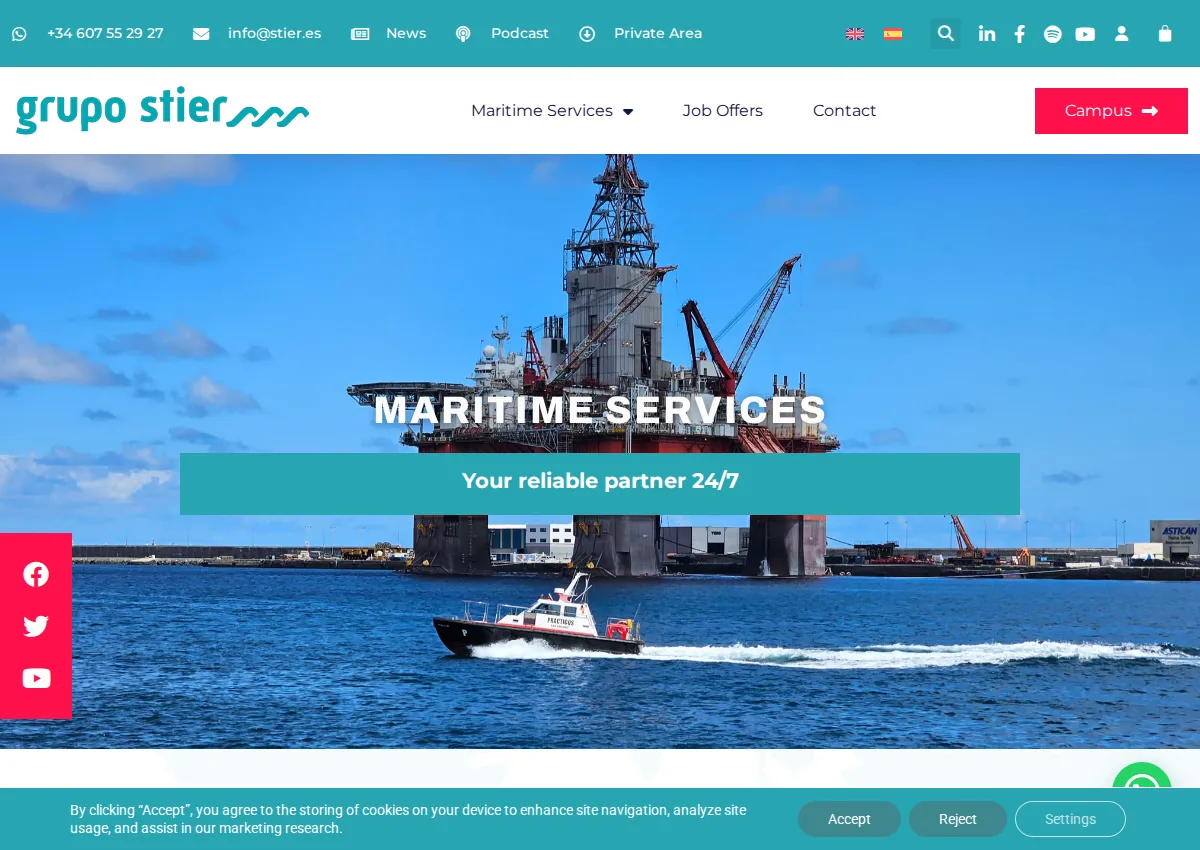 Store homepage