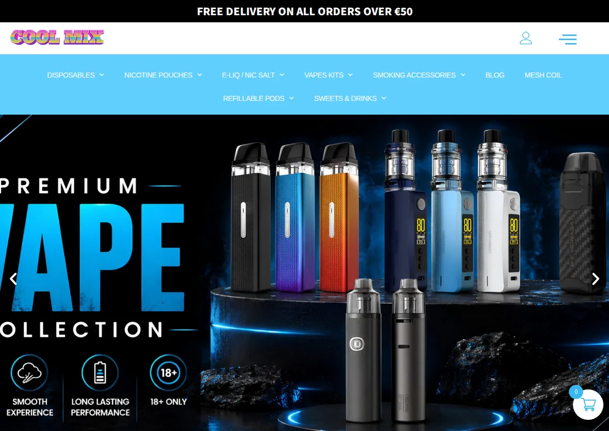 Store homepage