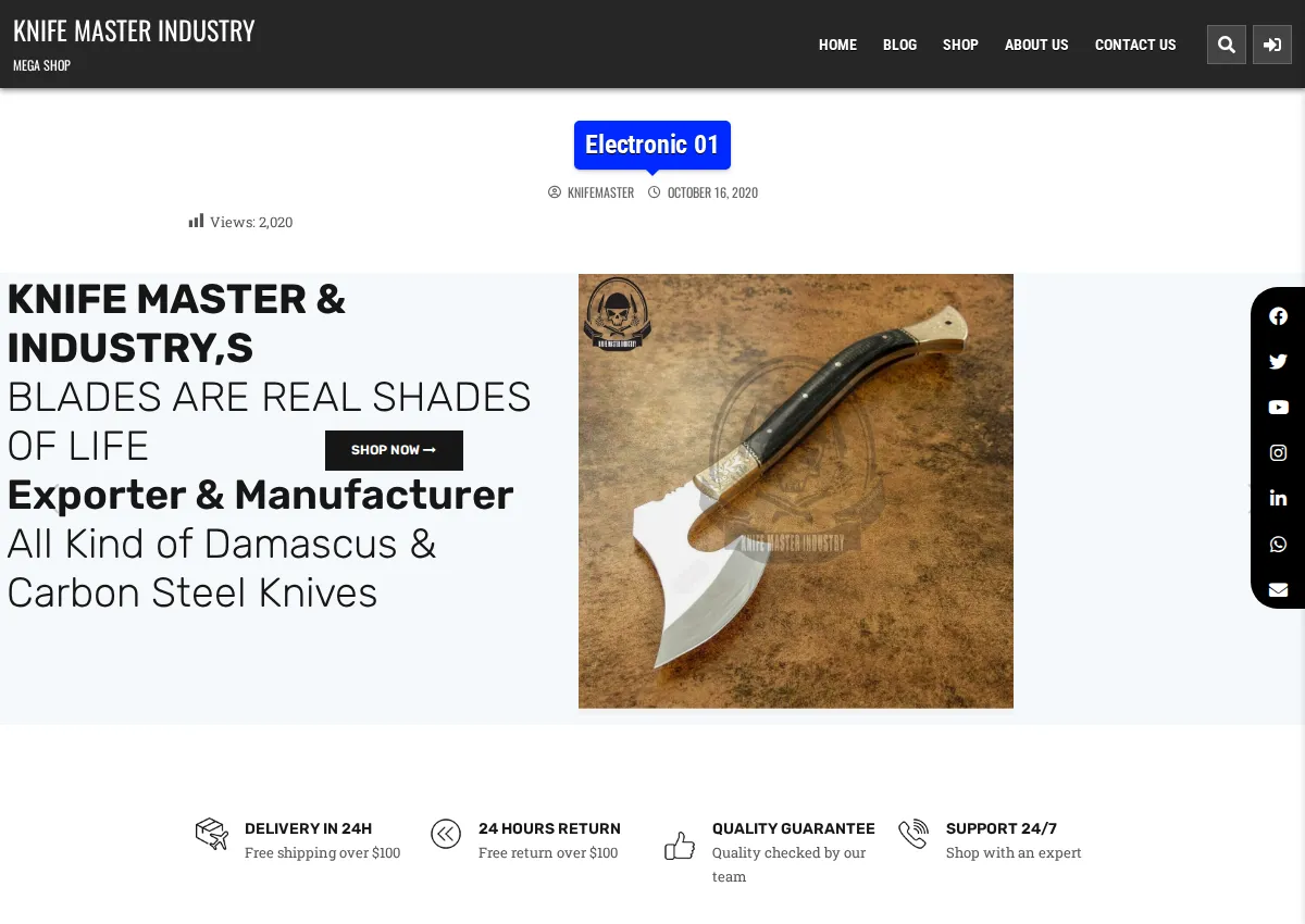 Store homepage